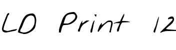 LD Print 12 Regular.ttf