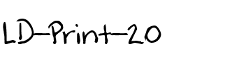 LD Print 20 Regular.ttf