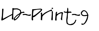 LD Print 9 Regular.ttf