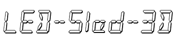 LED Sled 3D Regular.ttf