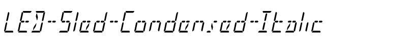LED Sled Condensed Italic Condensed Italic.ttf