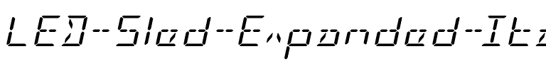LED Sled Expanded Italic Expanded Italic.ttf