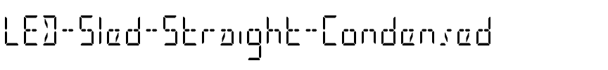 LED Sled Straight Condensed Condensed.ttf