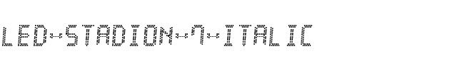 LED Stadion 7 Italic.ttf