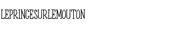 LE PRINCE SUR LE MOUTON Regular.ttf