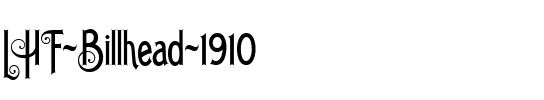LHF Billhead 1910 Regular.ttf