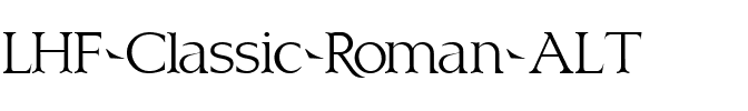 LHF Classic Roman ALT Regular.ttf