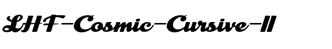 LHF Cosmic Cursive II Regular.ttf