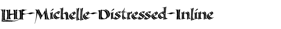 LHF Michelle Distressed Inline Regular.ttf