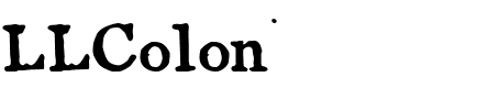 LLColon.TTF Regular.ttf