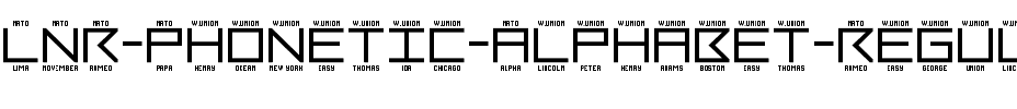 LNR Phonetic Alphabet Regular.ttf