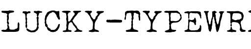 LUCKY TYPEWRITER Normal.ttf