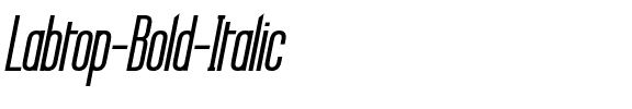 Labtop Bold Italic.ttf