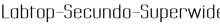 Labtop Secundo Superwide Regular.ttf