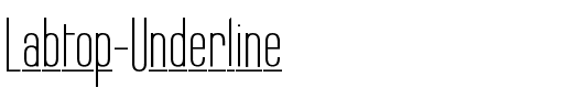 Labtop Underline Regular.ttf