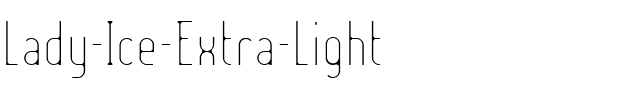 Lady Ice - Extra Light Regular.ttf