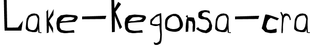 Lake Kegonsa crappy.ttf