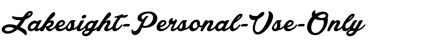 Lakesight Personal Use Only Regular.ttf