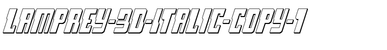 Lamprey 3D Italic Italic.ttf