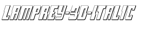 Lamprey 3D Italic Italic.ttf