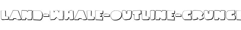 Land Whale Outline Grunge Outline Grunge.ttf