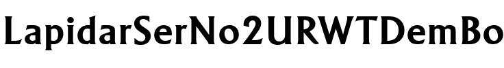 LapidarSerNo2URWTDemBol Regular.ttf