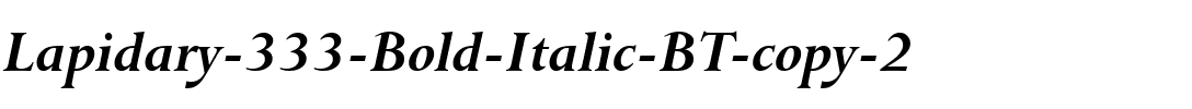 Lapidary333 BT Bold Italic.ttf
