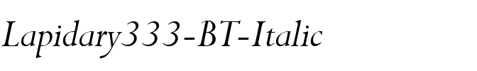 Lapidary333 BT Italic.ttf