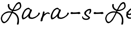 Lara's Letters Regular.ttf