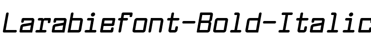 Larabiefont Bold Italic.ttf