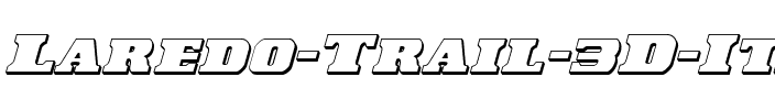 Laredo Trail 3D Italic Italic.ttf
