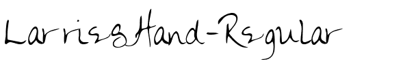 LarriesHand Regular.ttf