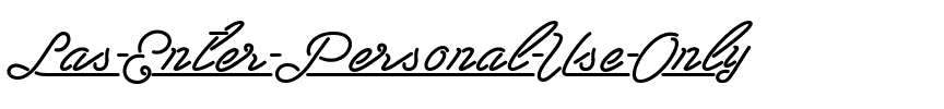 Las Enter Personal Use Only Regular.ttf