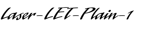 Laser LET Plain.ttf