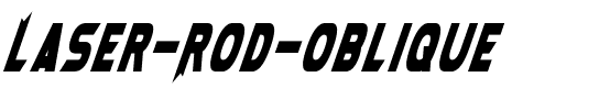 Laser Rod Oblique Normal.ttf