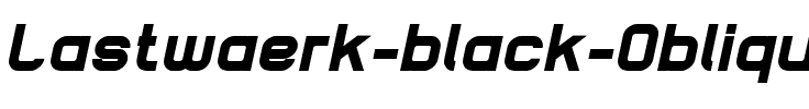 Lastwaerk black Oblique.ttf