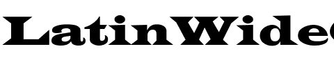 LatinWideCnd-No Regular.ttf