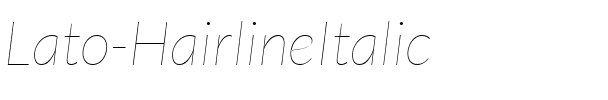 Lato Hairline Italic.ttf