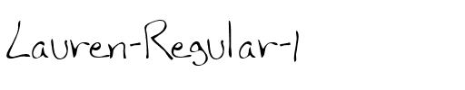 Lauren Regular.ttf