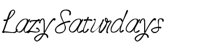 LazySaturdays Medium.ttf
