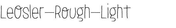 LeOsler Rough Lig Rough Light.ttf