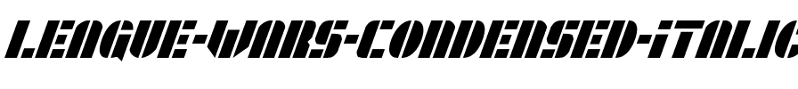League Wars Condensed Italic Condensed Italic.ttf
