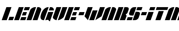 League Wars Italic Italic.ttf