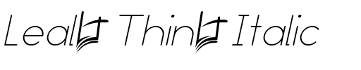 Leal Thin Italic.ttf