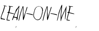 Lean on me Normal.ttf