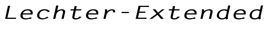 Lechter Extended Bold Italic.ttf