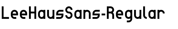 Lee Haus Sans Regular.ttf