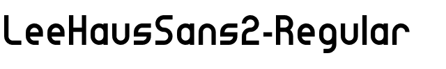 Lee Haus Sans 2 Regular.ttf