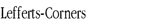 Lefferts Corners Regular.ttf