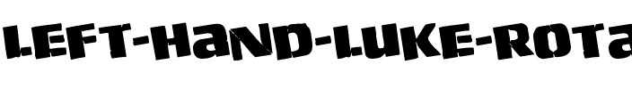 Left Hand Luke Rotated Regular.ttf